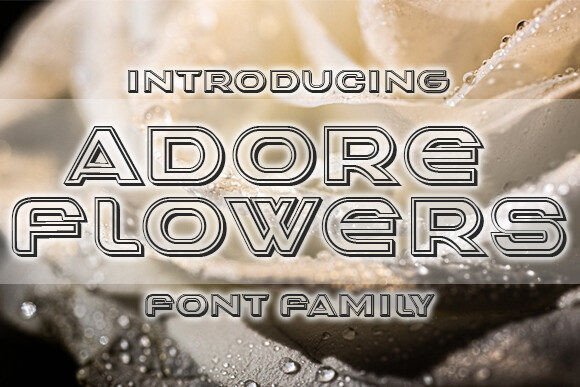 Adore Flowers Font Review