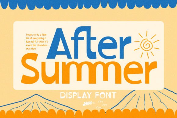 After Summer: The Retro Display Font for Bold Campaigns