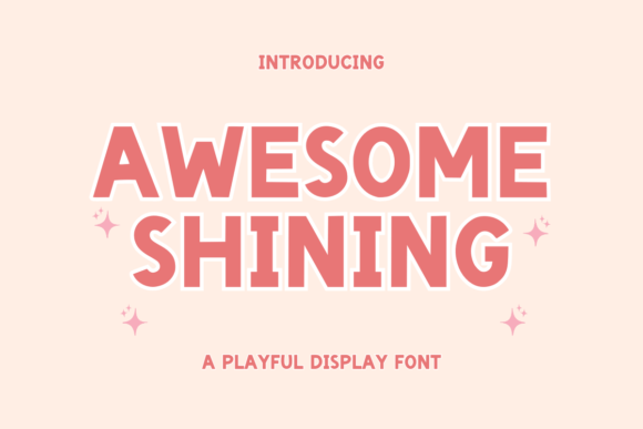 Awesome Shining Font for Creative Projects