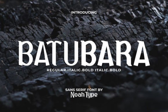 Batubara Font: A Bold Display Typeface for Modern Editorial Design