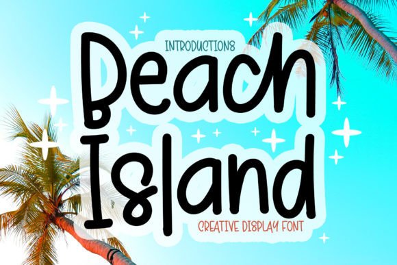 Beach Island: A Festive Display Font for Holiday Design