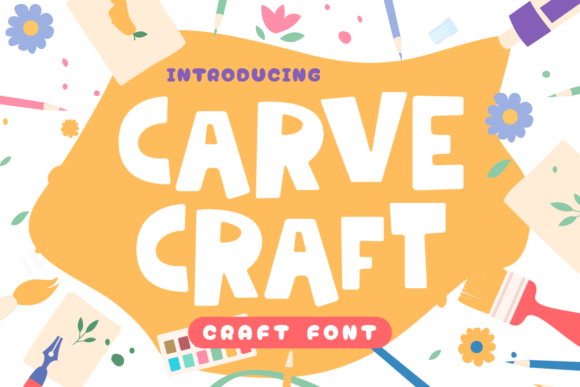 Carve Craft Font for Business Branding