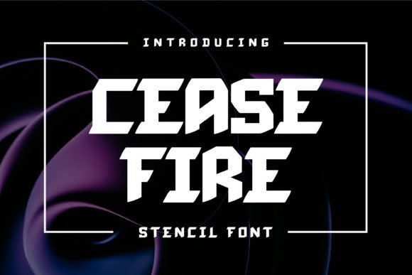 Cease Fire Bold Display Font