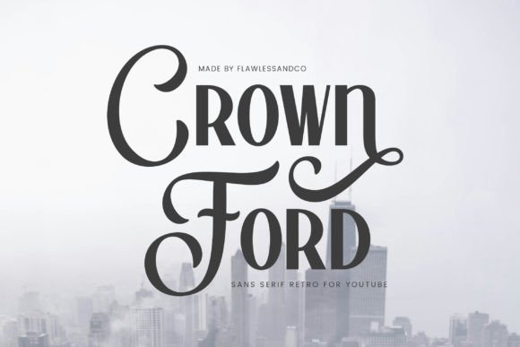 Crown Ford: A Bold Display Font for Modern Editorial Design