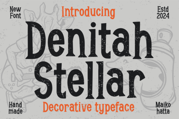 Denitah Stellar Font for Creative Projects