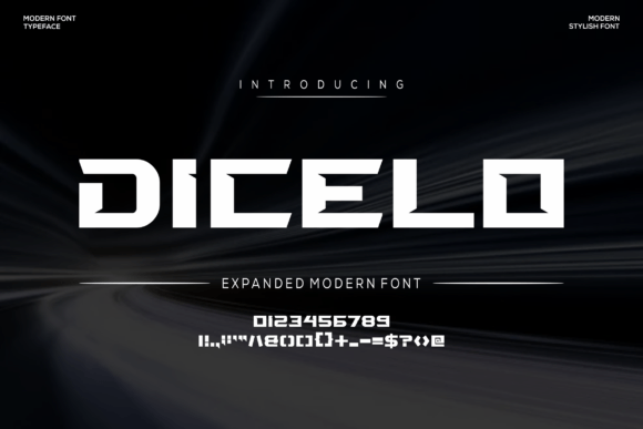 Dicelo Font – Modern Display Type