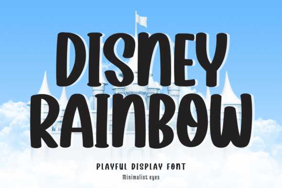 Disney Rainbow Font for Bold Web Design