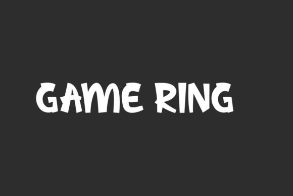 Game Ring: A Modern Comic Display Font for Editors