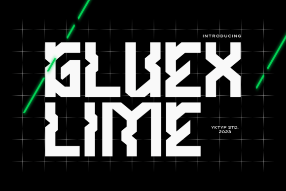 Gluexlime: A Bold Display Font for Modern Makers