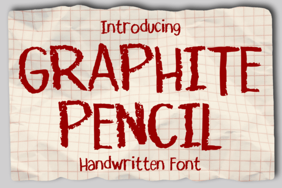 Graphite Pencil Font for Creative Projects