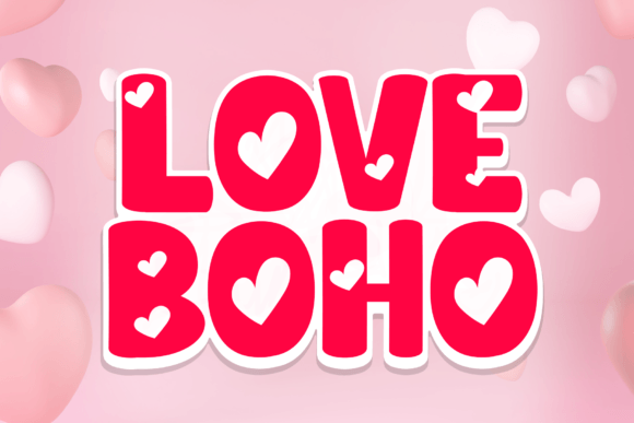 Love Boho: A Playful Display Font for Creative Branding
