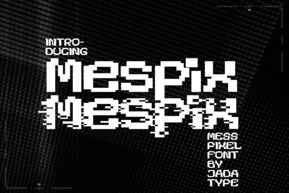 Mespix: A Pixel Display Font for Bold Brand Identity
