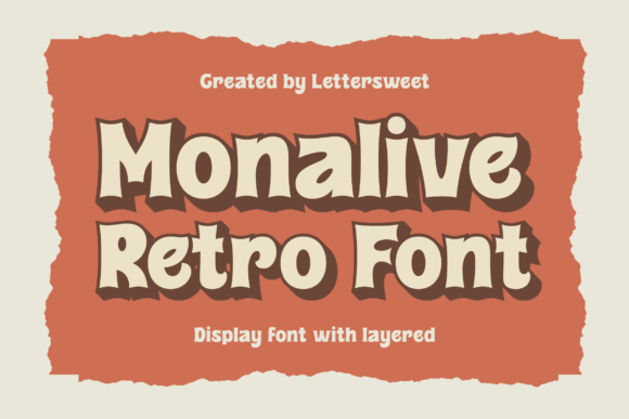 Monalive: A Retro Display Font for Bold Web Headlines