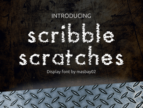 Scribble Scratches Font for Creative Projects
