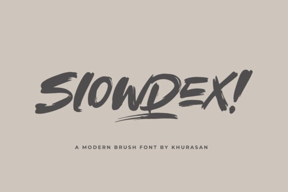 Slowdex Font for Creative Design